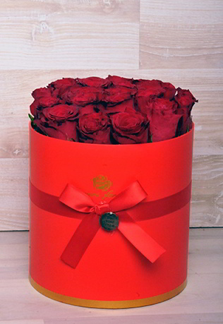 20 Κόκκινα Τριαντάφυλλα σε Κουτί Πολυτελείας