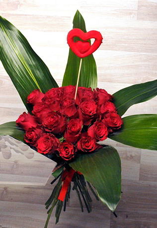 Μπουκέτο με 20 Κόκκινα Τριαντάφυλλα